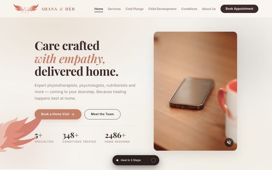 Ahana Her website