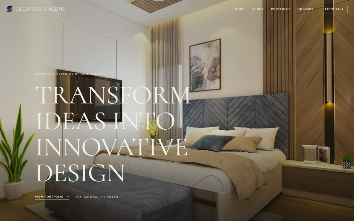 Creative Concepts website