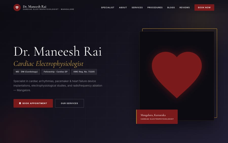 Dr. Maneesh Rai website