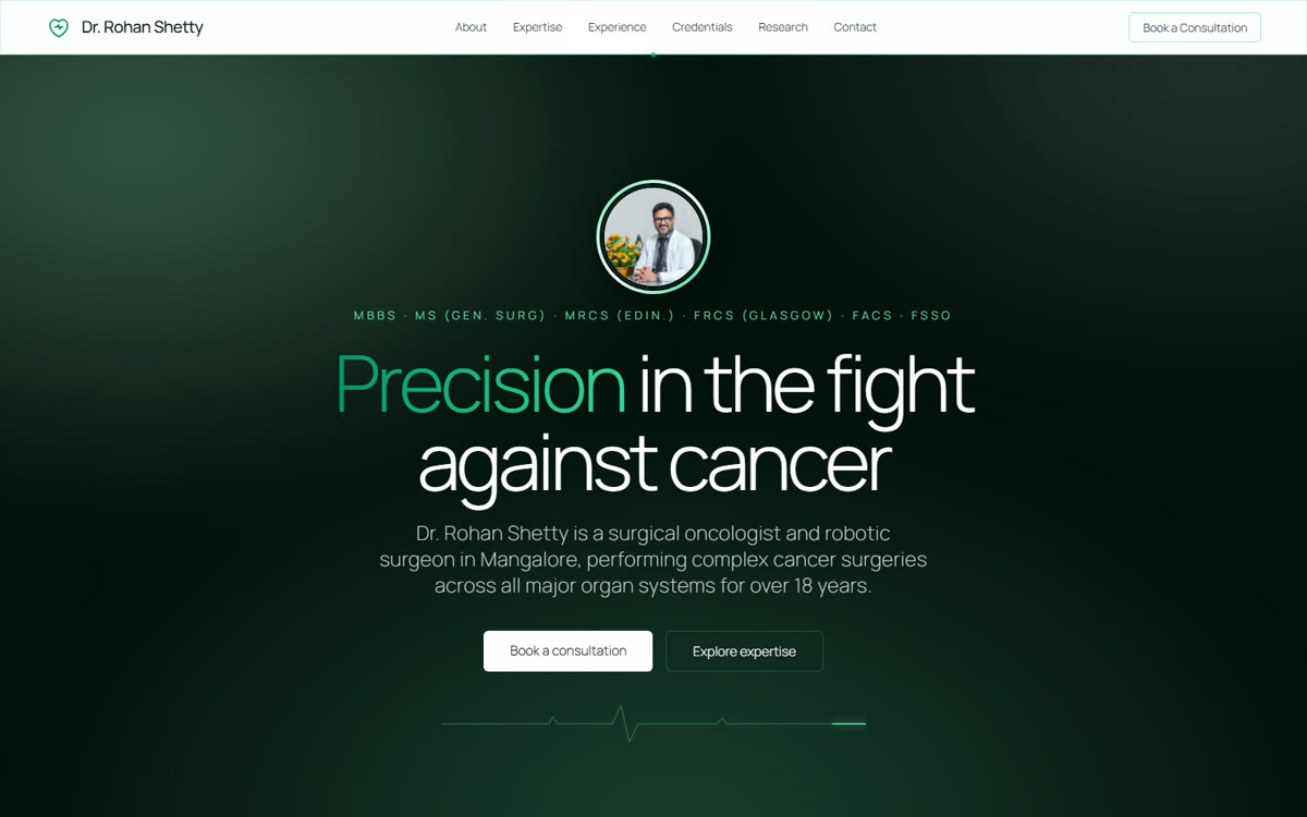 Dr. Rohan Shetty website
