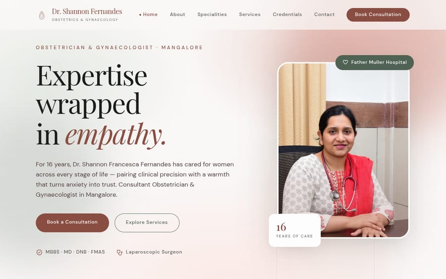 Dr. Shannon Fernandes website