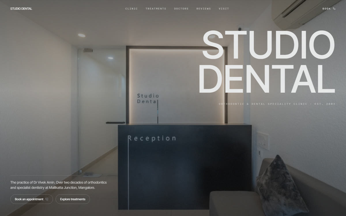 Studio Dental website