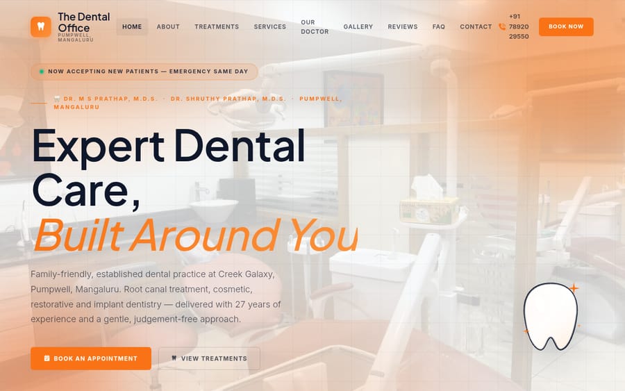 The Dental Office website